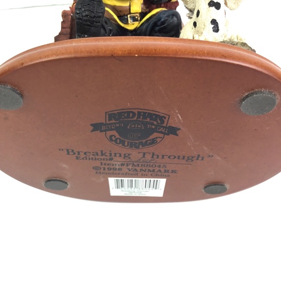 Vanmark Red Hats of Courage Breaking Through Firefighter Statue - Picture 5 of 5